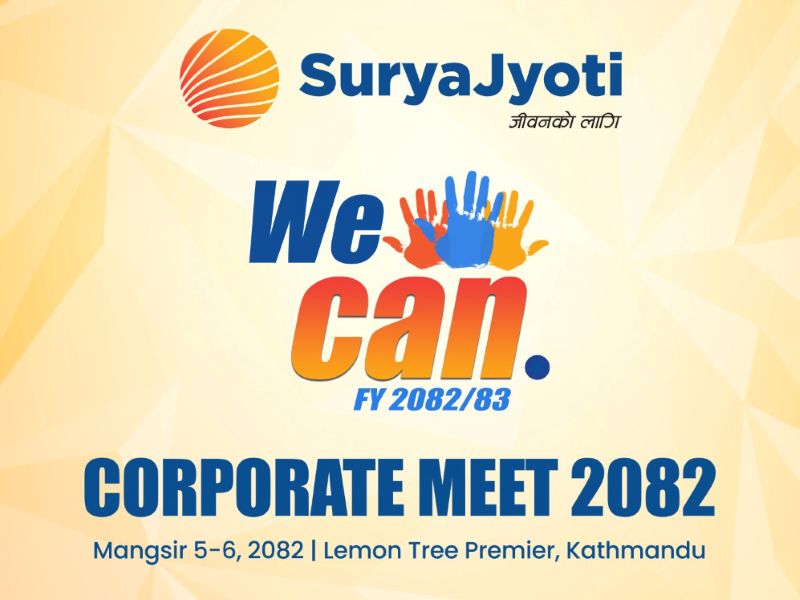 Image of सूर्यज्योति लाइफ इन्स्योरेन्सको ‘कर्पोरेट मिट–२०८२’ सम्पन्न